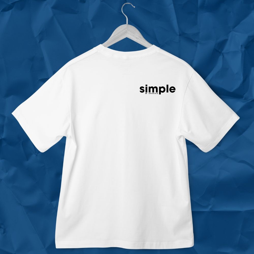 Simple By Anurag White T-Shirt - Image 3