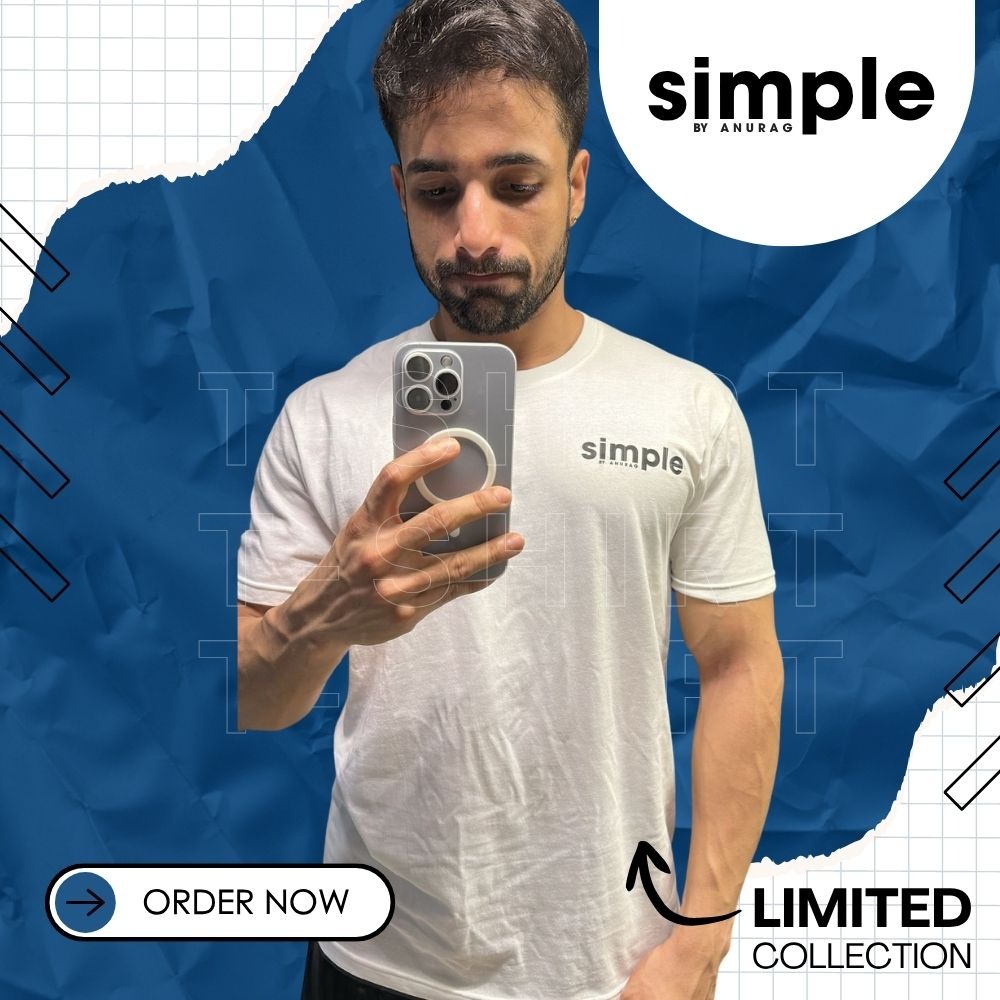 Simple By Anurag White T-Shirt - Image 4